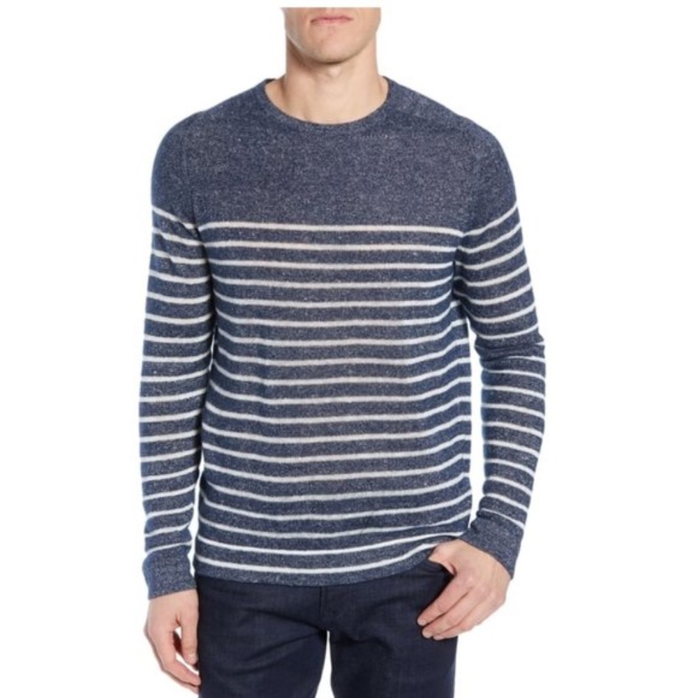 Nordstrom Signature Navy Dusk Marl Stripe